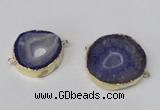 NGC479 25*30mm - 35*40mm freefrom druzy agate gemstone connectors