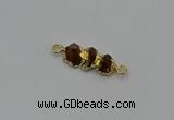 NGC5059 10*25mm - 10*35mm freeform citrine gemstone connectors