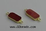 NGC5688 10*22mm - 10*25mm freeform mookaite gemstone connectors