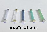 NGC7020 3*32mm cuboid  mixed gemstone connectors wholesale