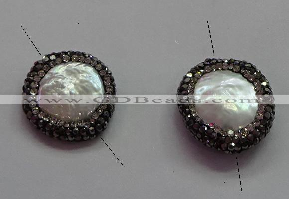 NGC7501 20*22mm - 22*24mm freeform pearl connectors wholesale