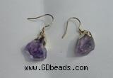 NGE09 13*18mm - 15*20mm nuggets amethyst earrings wholesale