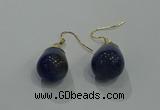 NGE237 15*20mm teardrop agate gemstone earrings wholesale