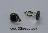 NGE282 15mm - 16mm coin lapis lazuli gemstone earrings wholeasle