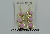 NGE394 10*32mm - 12*38mm druzy agate gemstone earrings