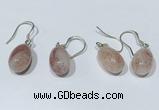 NGE413 10*14mm teardrop moonstone earrings wholesale