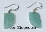 NGE424 10*15mm horn-shaped amazonite earrings wholesale