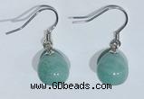 NGE427 10*10mm teardrop amazonite earrings wholesale