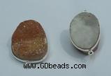 NGP1040 20*30mm - 25*35mm freeform druzy agate beads pendant