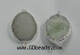 NGP1045 20*30mm - 25*35mm freeform druzy agate beads pendant