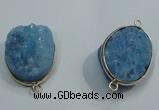 NGP1055 20*30mm - 25*35mm freeform druzy agate beads pendant