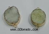 NGP1060 20*30mm - 25*35mm freeform druzy agate beads pendant