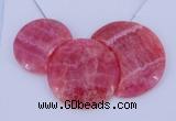 NGP114 Dyed rhodochrosite gemstone pendants set jewelry wholesale