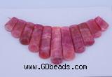 NGP115 Dyed rhodochrosite gemstone pendants set jewelry wholesale