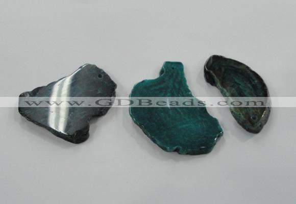 NGP1196 30*50mm - 40*70mm freeform agate gemstone pendants wholesale