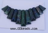 NGP126 Dyed lapis & chrysocolla gemstone pendants set jewelry wholesale