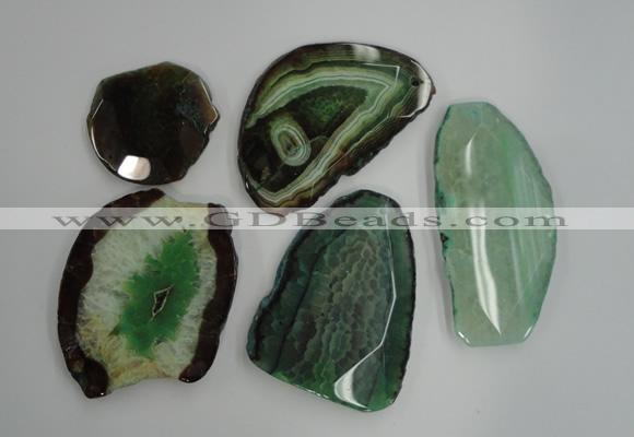 NGP1261 35*45mm - 45*70mm freeform agate gemstone pendants wholesale