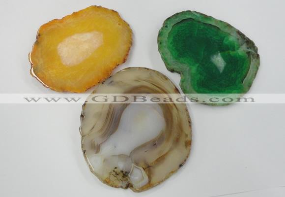 NGP1272 60*70mm - 80*90mm freeform agate gemstone pendants wholesale