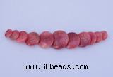 NGP129 Dyed rhodochrosite gemstone pendants set jewelry wholesale