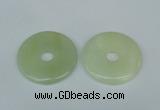 NGP1378 7*50mm - 8*55mm donut flower jade gemstone pendants