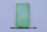 NGP138 2pcs 30*40mm rectangle dyed white jade gemstone pendants