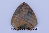 NGP146 2pcs 40*44mm fashion picasso jasper gemstone pendants