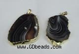 NGP1463 35*45mm - 45*55mm freeform botswana agate pendants