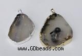 NGP1481 35*45mm - 45*55mm freeform montana agate pendants