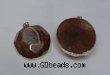 NGP1526 50*55mm - 55*60mm freeform druzy agate pendants