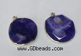 NGP1528 50*55mm - 55*60mm freeform druzy agate pendants