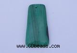 NGP157 2pcs 28*55mm trapezoid synthetic malachite pendants