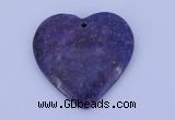 NGP159 2pcs 40*40mm heart kunzite gemstone pendants jewelry