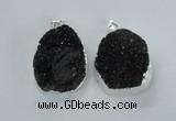 NGP1597 30*35mm - 35*40mm freeform druzy agate pendants