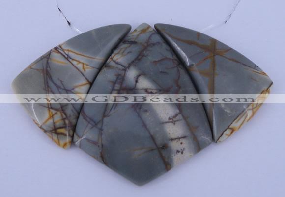 NGP16 Picasso jasper gemstone pendants set jewelry wholesale