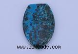 NGP162 2pcs 30*45mm fashion dyed chrysocolla gemstone pendants