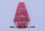 NGP166 2pcs 35*60mm dyed rhodochrosite gemstone pendants