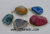 NGP1672 30*40mm - 35*45mm freeform agate gemstone pendants