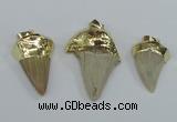 NGP1677 18*25mm - 22*30mm shark teeth pendants wholesale