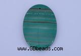 NGP176 2pcs 35*40mm oval synthetic malachite gemstone pendants