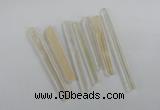 NGP1760 6*55mm - 8*80mm sticks white crystal beads pendants