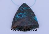 NGP186 38*43mm chrysocolla gemstone pendant jewelry wholesale