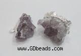 NGP1860 20*25mm - 30*40mm nuggets druzy amethyst pendants