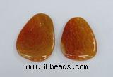 NGP1863 40*52mm - 40*58mm freeform agate gemstone pendants