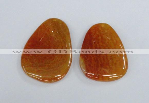 NGP1863 40*52mm - 40*58mm freeform agate gemstone pendants