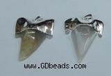 NGP1888 35*45mm - 38*55mm teeth-shaped agate gemstone pendants