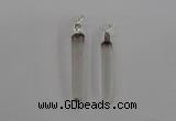 NGP1896 6*50mm - 8*60mm stick white crystal gemstone pendants