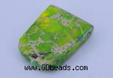 NGP194 11*31*40mm dyed imperial jasper gemstone pendant jewelry