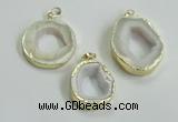 NGP2121 20*25mm - 30*40mm freefrom druzy agate pendants