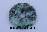 NGP220 7*40mm fashion african turquoise gemstone donut pendant