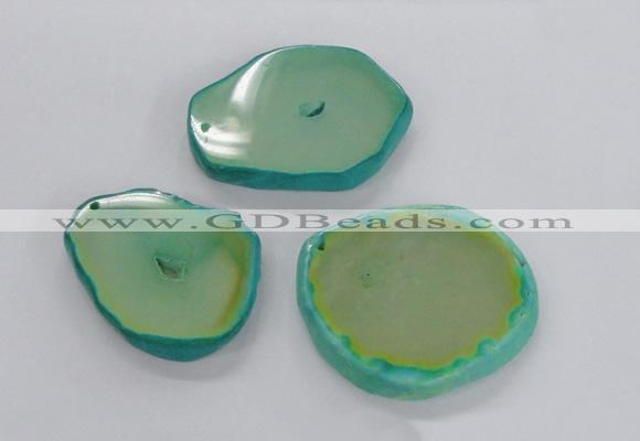 NGP2316 45*50mm - 55*65mm freeform agate gemstone pendants